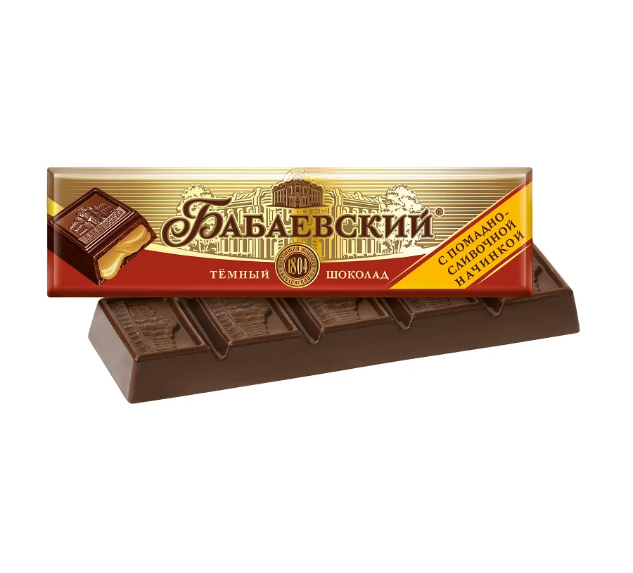 Шоколадный батончик Бабаевский с помадн. слив. начинкой, 50 гр. 