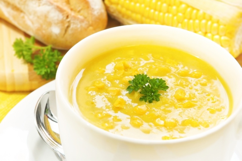 Суп с консервированной кукурузой
